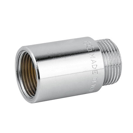 10 x PROLUNGA MF OTTONE CROMO Misura: 1" x 20 mm