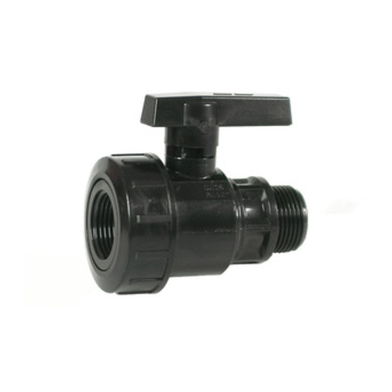 10 x RACCORDO PVC VALVOLA A SFERA MAS/FEM 3/4*