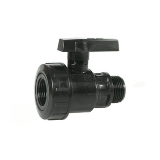 10 x RACCORDO PVC VALVOLA A SFERA MAS/FEM 3/4*