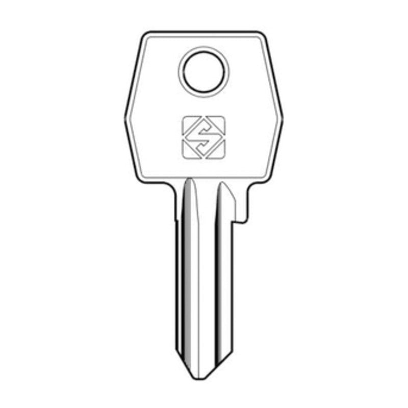 10 x SILCA AGB2 CHIAVE PROFILO OTTONE