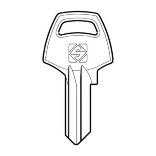 10 x SILCA CB4 CHIAVE PROFILO OTTONE