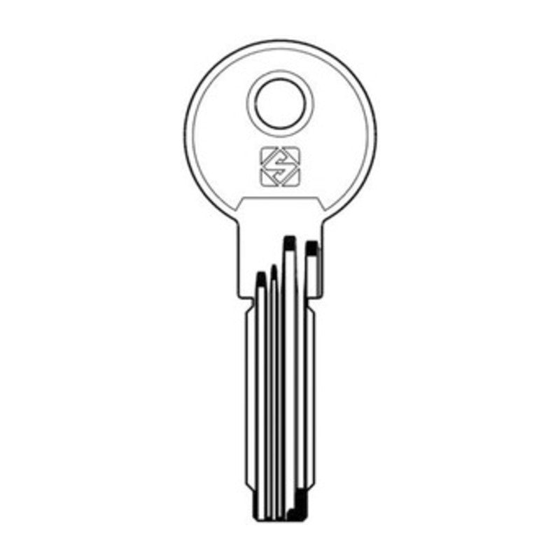 10 x SILCA CS70 CHIAVE PUNZONATA OTTONE