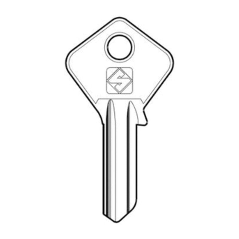 10 x SILCA FI232 CHIAVE PROFILO OTTONE