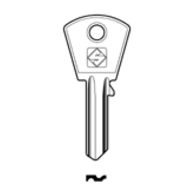 10 x SILCA PC2 CHIAVE PROFILO OTTONE