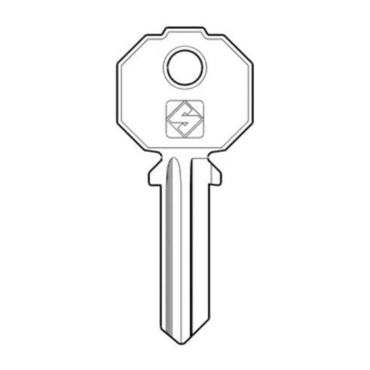 10 x SILCA PF092S CHIAVE PROFILO ACCIAIO