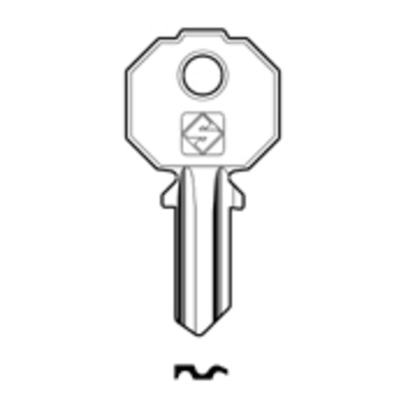 10 x SILCA PF208 CHIAVE PROFILO OTTONE
