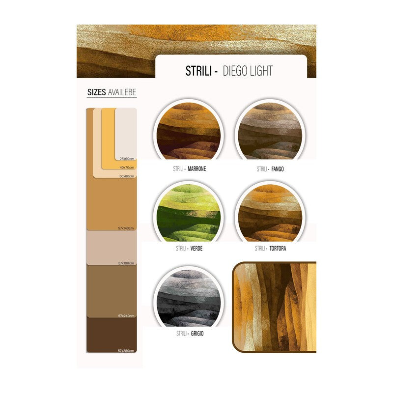 10 x TAPPETO CUCINA STRILI 57X180 CM ASSORTITO