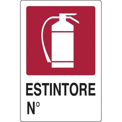 10 x TARGA SEGNALETICA ESTINTORE