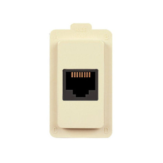 10 x TONDO ECL 2584 PRESA TELEFONICA RJ11