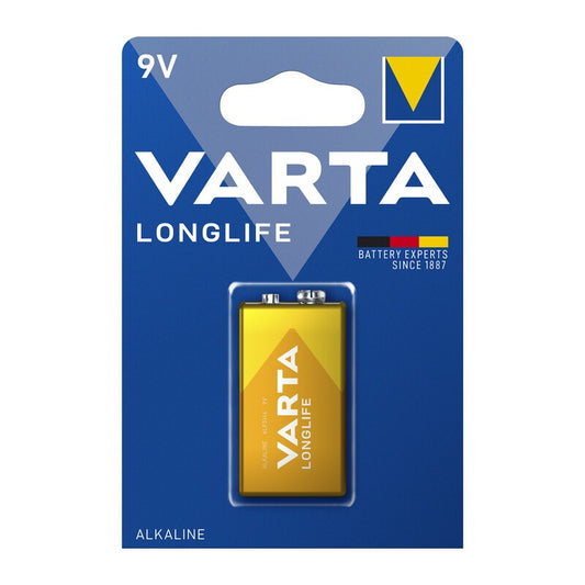 10 x VARTA BATT LONGLIFE ALCALINA TRANSISTOR 9V BL 1 PZ*