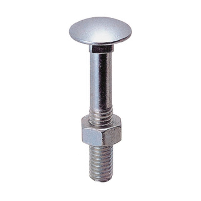 100 x BULLONE P/FERRO E LEGNO TTQS  6X100MM ZINCATO UNI5732