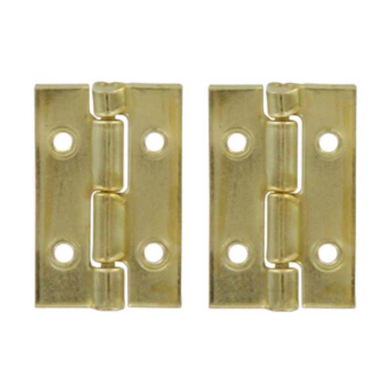100 x CERNIERA ACCIAIO OTTONATO 10 X 15 MM**