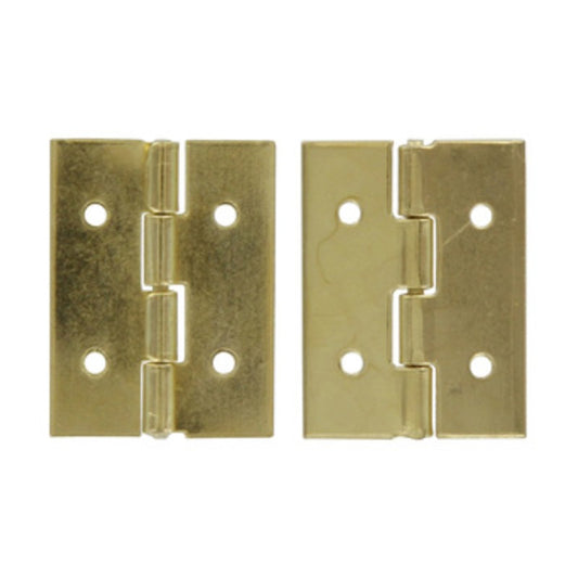 100 x CERNIERA ACCIAIO OTTONATO 13 X 20 MM**