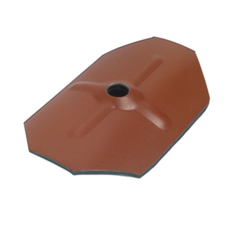 100 x RONDELLA OTTAGONALE C/ESPANSO ZN 75X50 ROSSO SIENA