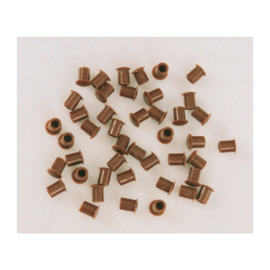 1000 x COPRIFORO PLASTICA MARRONE D 5 MM*