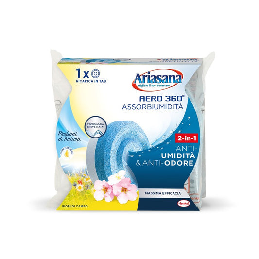 12 x ARIASANA RICARICA AERO 360 TAB FIORI 450 G