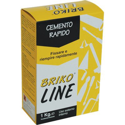 12 x CEMENTO GRIGIO PRESA RAPIDA BRIKO LINE