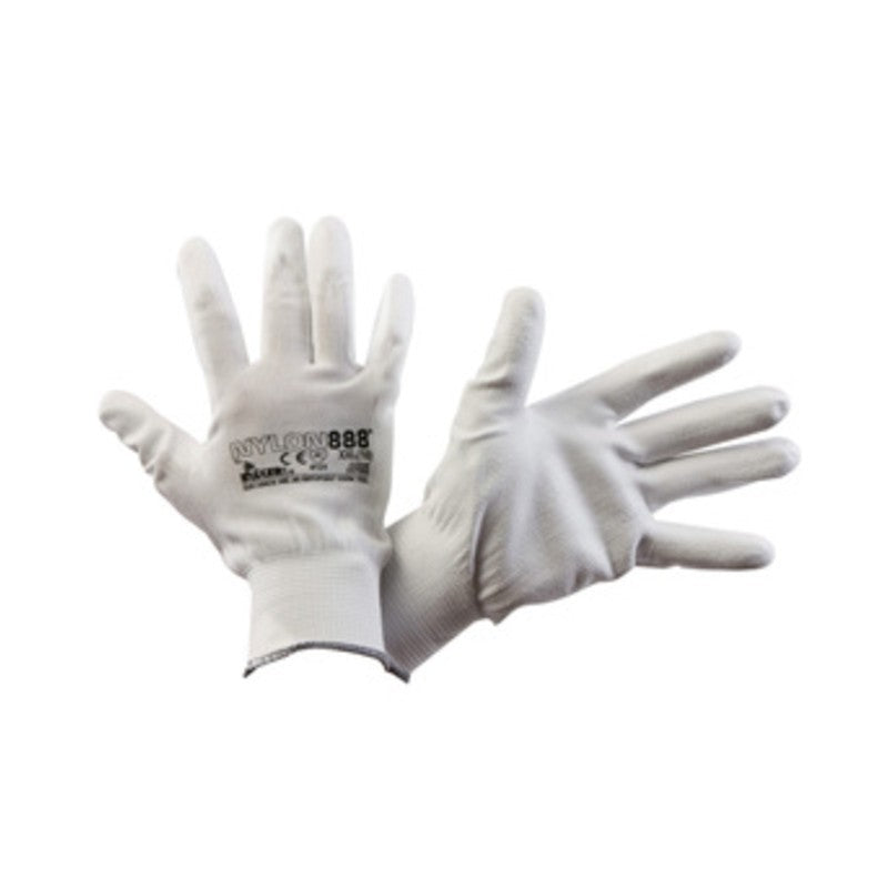 12 x GUANTI NYLON/888 PALMO POLIURETANO TG. 8
