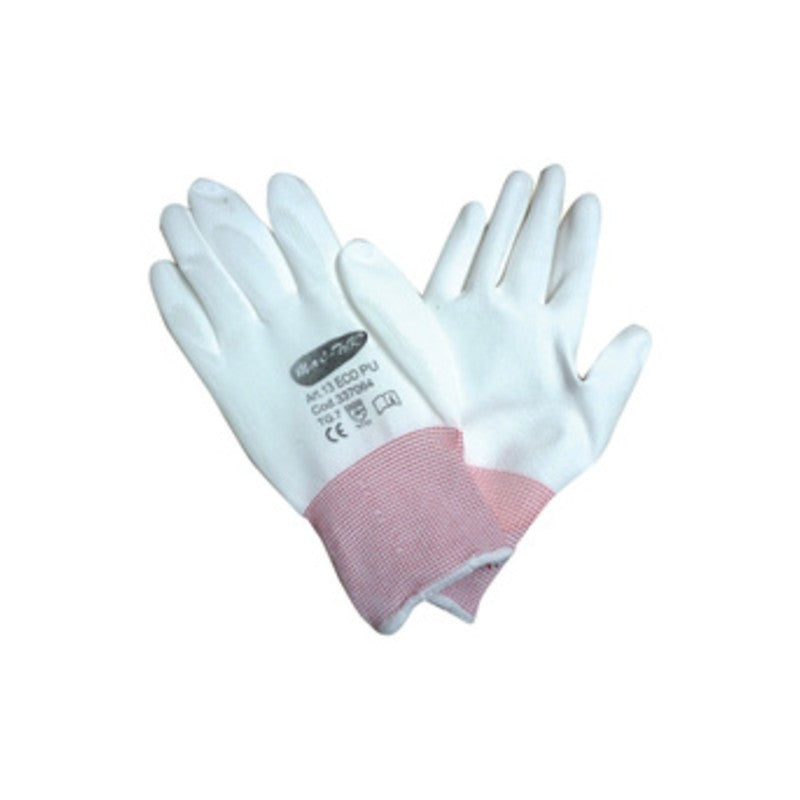 12 x GUANTI NYLON POLIURETANO 13 ECO TG. 7