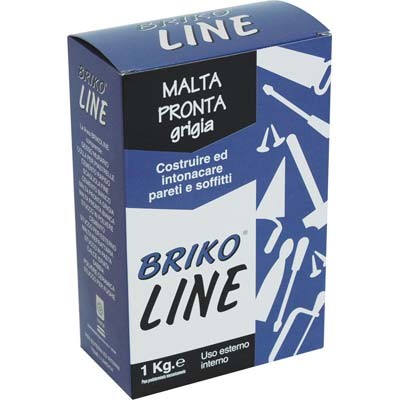 12 x INTONACO PRONTO GRIGIO BRIKO LINE