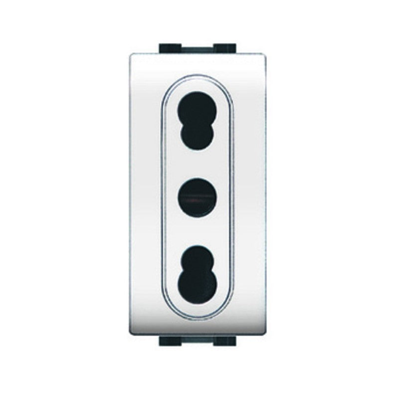 12 x LIFE 4045 WH PRESA BIVALENTE BIANCO