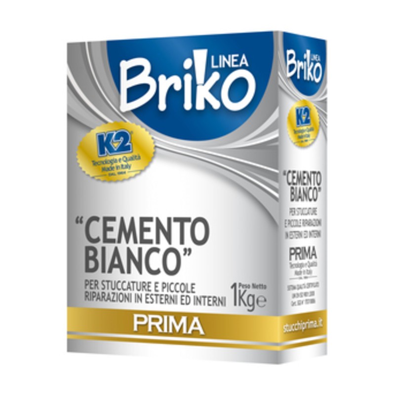 12 x LINEA BRIKO CEMENTO BIANCO DA  1 KG