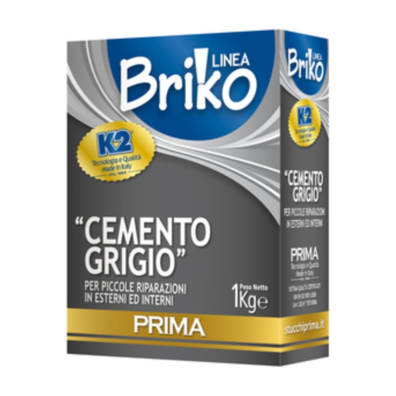 12 x LINEA BRIKO CEMENTO GRIGIO DA  1 KG