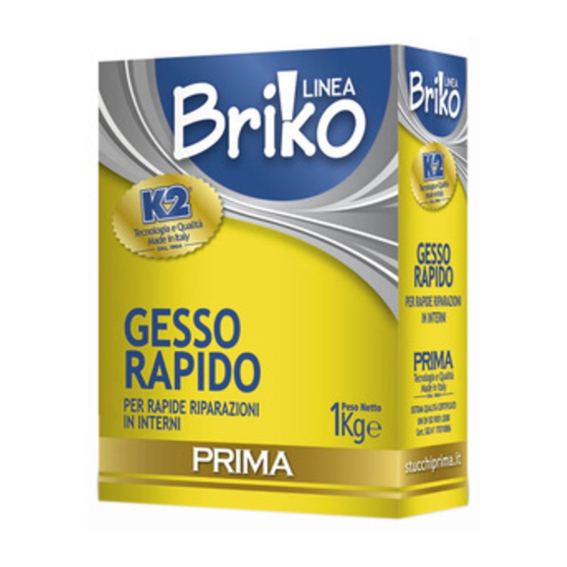 12 x LINEA BRIKO GESSO RAPIDO DA  1 KG