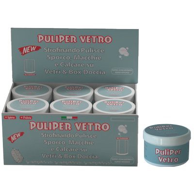 12 x PASTA RIMUOVI CALCARE VETRO DOCCIA PULIPER