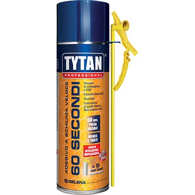 12 x SCHIUMA POLIURETANICA UNIVERSALE 60 SECONDI TYTAN