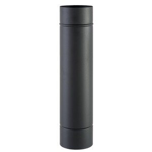 12 x TUBO PORCELLANATO D 13 X H  25CM NERO OPACO CLASSIC