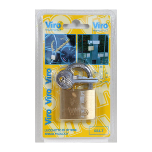 12 x VIRO BL 552.7 LUCCHETTO FAI ARCO 25MM OTTONE