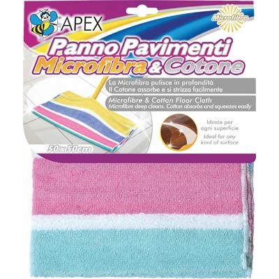 15 x STROFINACCIO PAVIMENTO COTONE + MICROFIBRA APEX