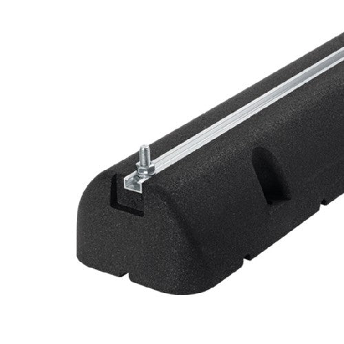 2 PZ SUPPORTI A PAVIMENTO IN GOMMA NERA PER CLIMATIZZATORI Misura: L. 600 x P. 160 x H. 95 mm