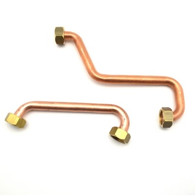 2 PZ TUBI RAME CON CALOTTE PER GALLEGGIANTE