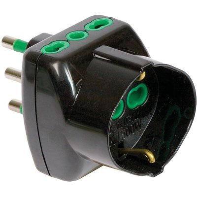 2 x ADATTATORE TRIPLO 16A-16A+SCHUKO FME