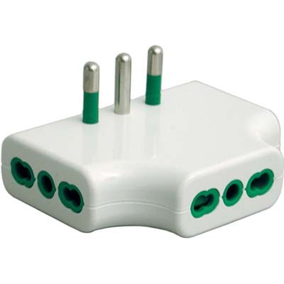 2 x ADATTATORE TRIPLO RIBASSATO 16A-16A FME