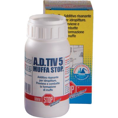 2 x ADDITIVO IDROPITTURA A.D.TIV 5 MUFFA STOP DIXI