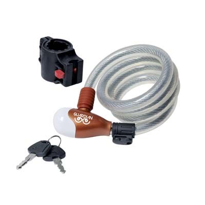 2 x ANTIFURTO FUNE A SPIRALE BICI-MOTO 87322/10 ILSA