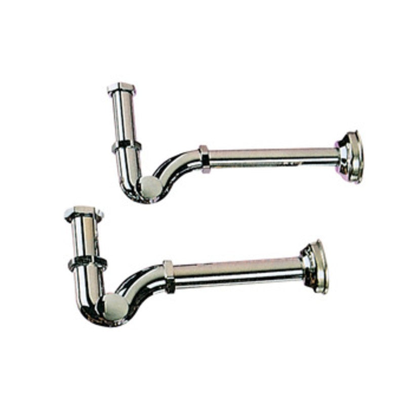 2 x BL SIFONE A S OTTONE CROMATO D 1.1/4*