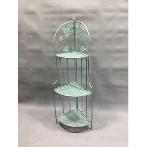 2 x C ANGOLIERA 3 RIPIANI 49X33X126CM VERDE SALVIA EPOQUE