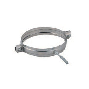 2 x C COLLARE INOX C/TASSELLO P/TUBO D 13 CM