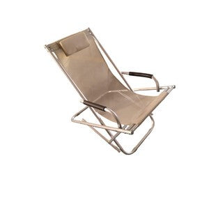 2 x C SEDIA SDRAIO PLAYA IN ALLUMINIO TORTORA