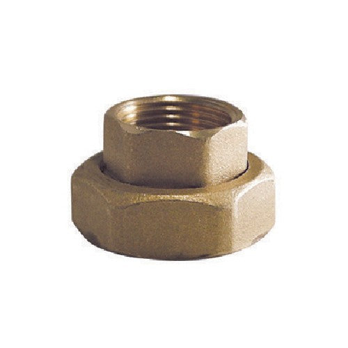 2 x CODOLO F SEDE PIANA CON CALOTTA PER CIRCOLATORI + GUARNIZIONE Misura: 3/4F x 1"1/2