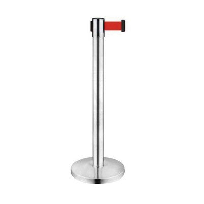 2 x COLONNINA SEGNA PERCORSO CON NASTRO 2 MT Misura: H. 92 cm