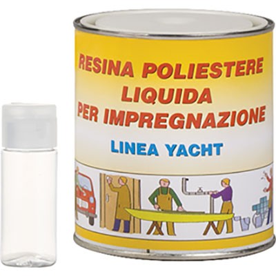 2 x FIBRORESINA LIQUIDA + CATALIZZATORE
