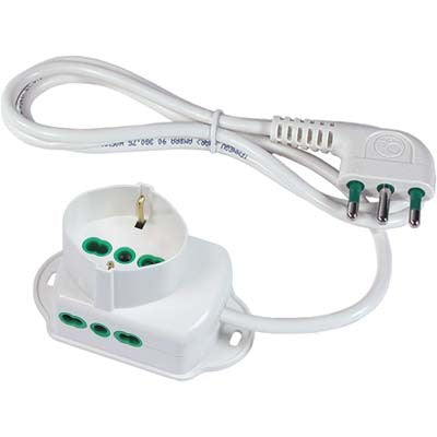 2 x MULTIPRESA BIPASSO + SCHUKO FME