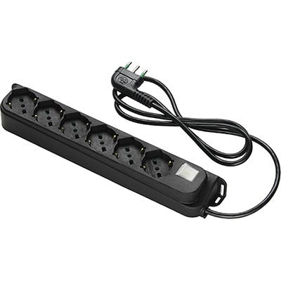 2 x MULTIPRESA BIPASSO SCHUKO + INT.LUM RETAIL FME