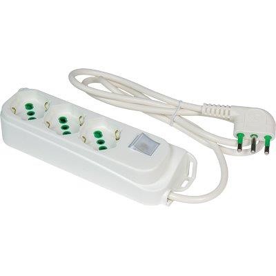 2 x MULTIPRESA BIPASSO SCHUKO + INT.LUM RETAIL FME