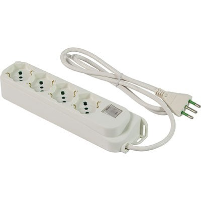2 x MULTIPRESA BIPASSO SCHUKO + TERMICO RETAIL FME